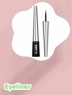 Burgundy liquid eyeliner