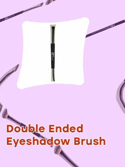Dual ended eyeshadow brush