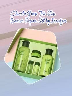 Korean skin care green tea