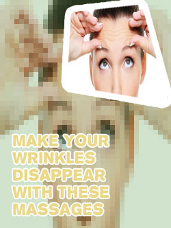 Massage for wrinkles on forehead
