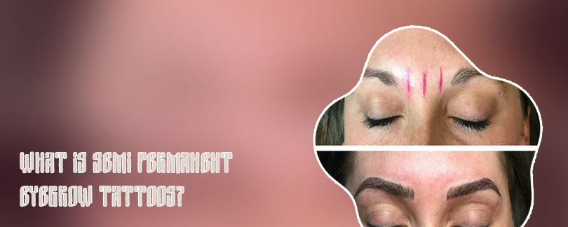 Semi permanent eyebrow correction